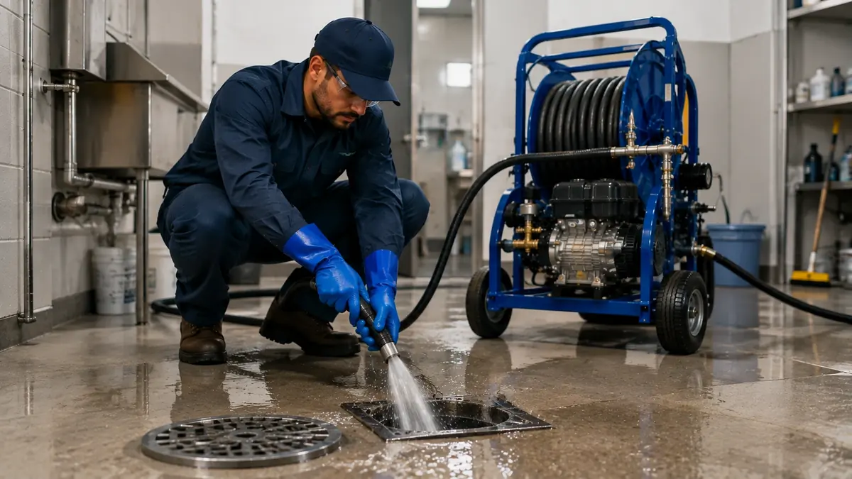Floor Drain Hydro Jet Cleaning in Desert Hot Springs