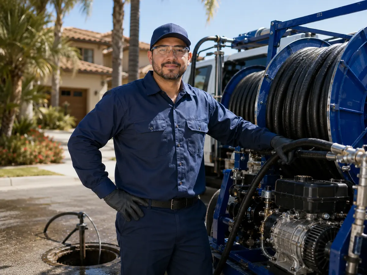 Hydro jet sewer cleaning in Desert Hot Springs