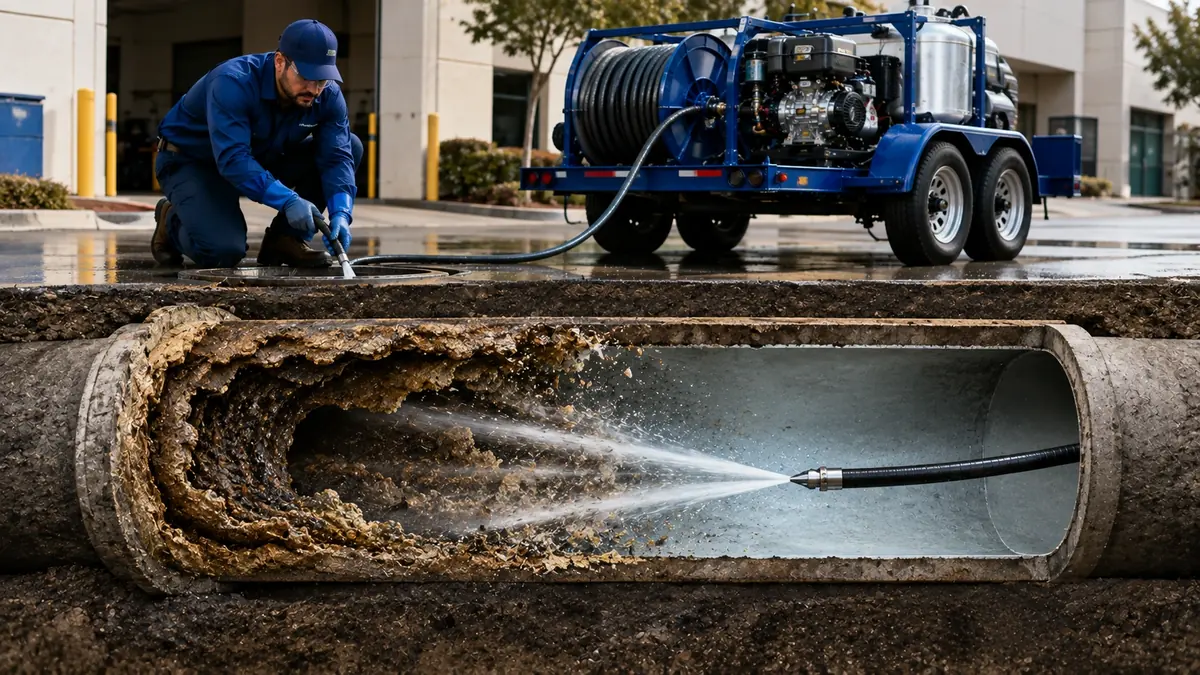 Sewer Pipe Descaling in Desert Hot Springs